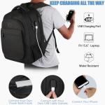 MATEIN 15.6" Expandable Laptop Backpack with USB