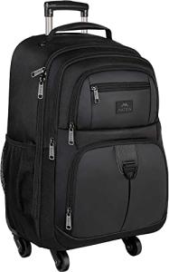MATEIN Wheeled Travel Backpack for Laptops, Black