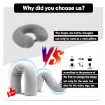 Coussin de Voyage en Mémoire de Forme – Gris