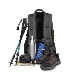 Sac à Dos Étanche 30L pour Trekking Noir