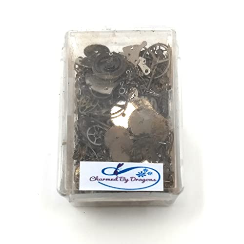 500-Piece Steampunk Watch Parts and Gears Set