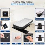 Inflatable Queen Air Mattress with Frame & Pump