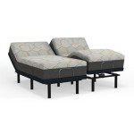 Adjustable Bed Frame with Copper Infused Memory Foam