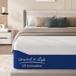 SogesSleep 12" Green Tea Gel Queen Mattress