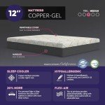 Adjustable Bed Frame with Copper Infused Memory Foam