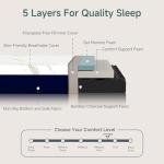 KONFEIN Queen 10-Inch Gel Memory Foam Mattress