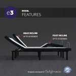 Adjustable Bed Frame with Copper Infused Memory Foam