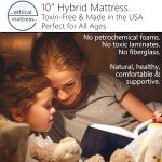 10" Organic Hybrid Mattress - King Size Comfort