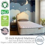 10" Organic Hybrid Mattress - King Size Comfort