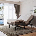 ESHINE 14" Hybrid Queen Mattress & Adjustable Frame