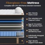14-Inch King Hybrid Gel Memory Foam Mattress