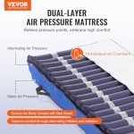 Dual-Layer Alternating Pressure Air Mattress with Pump