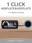 Simpli Comfy Queen Self-Inflating Air Mattress with Frame