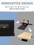 Simpli Comfy Queen Self-Inflating Air Mattress with Frame