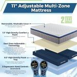 Queen 11" Dual-Chamber Pressure Relief Air Mattress