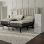 Cal King Adjustable Bed Frame with Foam Mattress