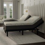 Cal King Adjustable Bed Frame with Foam Mattress