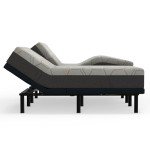 Cal King Adjustable Bed Frame with Foam Mattress