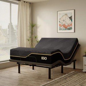 Queen Adjustable Bed Frame with 14" Memory Foam