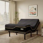 Queen Adjustable Bed Frame with 14" Memory Foam