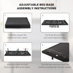 Queen Adjustable Bed Frame with 14" Memory Foam