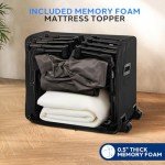 SereneLife Queen Inflatable Air Mattress with Frame