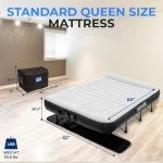 SereneLife Queen Inflatable Air Mattress with Frame