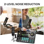 MAONO Podcast Equipment Bundle with Audio Mixer