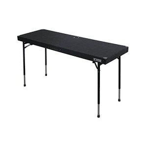 Adjustable Carpeted Folding DJ Table by Odyssey