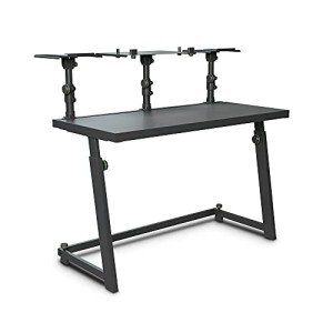 Gravity FDJT 01 - Adjustable DJ Table with Speaker Tray