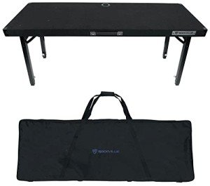Rockville RTBL4 Adjustable DJ Table with Carry Bag