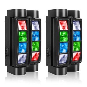 U`King 8x10W RGBW DMX Moving Head Lights