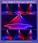 KeoBin 5-in-1 RGBUV DJ Laser Light Projector