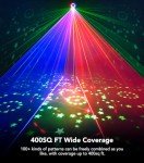 KeoBin 5-in-1 RGBUV DJ Laser Light Projector