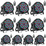 U`King 36LED RGB Par Lights, 10 Packs