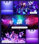KeoBin 5-in-1 RGBUV DJ Laser Light Projector