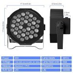 U`King 36LED RGB Par Lights, 10 Packs