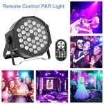 U`King 36LED RGB Par Lights, 10 Packs
