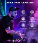 KeoBin 6-in-1 DMX Sound Activated DJ Lights