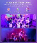 KeoBin 6-in-1 DMX Sound Activated DJ Lights