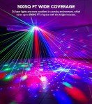 KeoBin 6-in-1 DMX Sound Activated DJ Lights