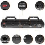 U'King Sound-Activated RGBYC DJ Laser Lights