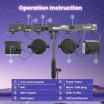 Yuusei RGB LED DJ Lighting Set with Stand