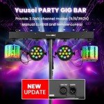 Yuusei RGB LED DJ Lighting Set with Stand