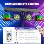 Yuusei RGB LED DJ Lighting Set with Stand