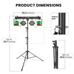Yuusei RGB LED DJ Lighting Set with Stand