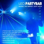 Telbum Sound Activated DJ Lighting Package with Stand