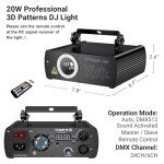 Ehaho DJ Laser Party Lights with Remote Control