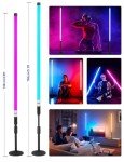 ZDMDRGB 4-Pack Portable Rechargeable RGB Tube Lights