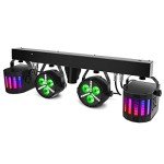 Telbum Sound Activated DJ Lighting Package with Stand